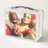 Retro voetbalmeisje (Achterkant)