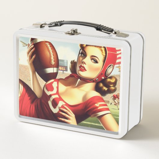 Retro voetbalmeisje (Voorkant)