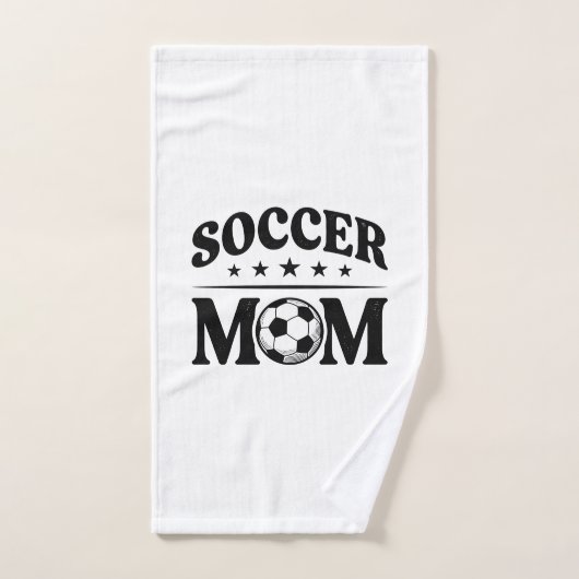 Retro Voetbalmoeder Shirt Vectorontwerp_1 Handdoek (Handdoek)