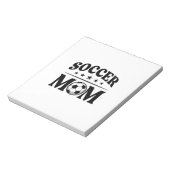 Retro Voetbalmoeder Shirt Vectorontwerp_1 Notitieblok (Linkerzijde)
