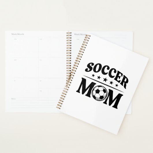 Retro Voetbalmoeder Shirt Vectorontwerp_1 Planner (Display)