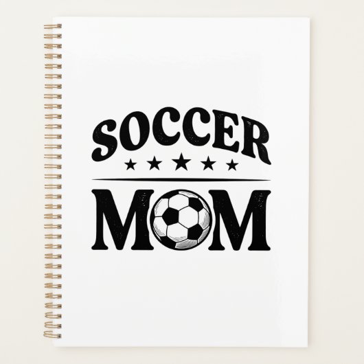 Retro Voetbalmoeder Shirt Vectorontwerp_1 Planner (Voorkant)