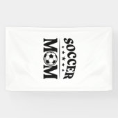 Retro Voetbalmoeder Shirt Vectorontwerp_1 Spandoek (Horizontaal)