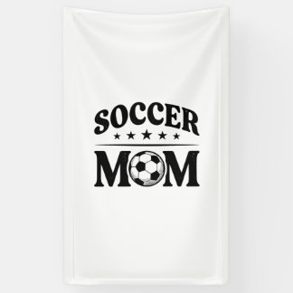 Retro Voetbalmoeder Shirt Vectorontwerp_1 Spandoek