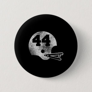 Retro voetbalshirt nummer 44 Spelersnummer  Ronde Button 5,7 Cm