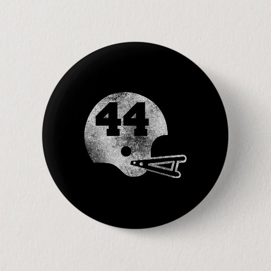 Retro voetbalshirt nummer 44 Spelersnummer Ronde Button 5,7 Cm (Voorkant)