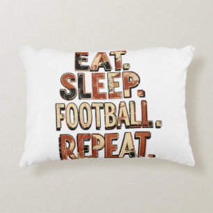 Retro voetbalwaaierdesign   Klassieke voetbalgrafi Accent Kussen