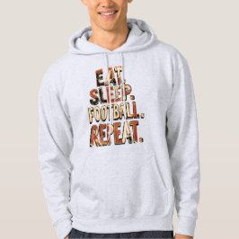 Retro voetbalwaaierdesign | Klassieke voetbalgrafi Hoodie