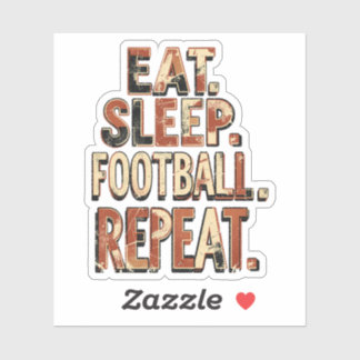 Retro voetbalwaaierdesign | Klassieke voetbalgrafi Sticker