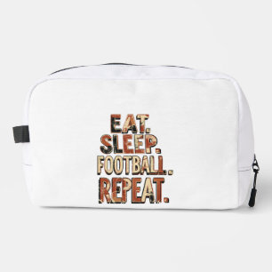Retro voetbalwaaierdesign   Klassieke voetbalgrafi Toilettasje