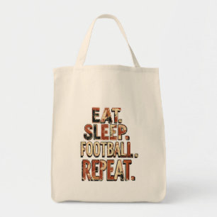 Retro voetbalwaaierdesign Klassieke voetbalgrafi Tote Bag
