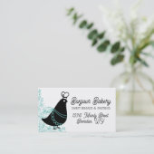 Retro vogelkok koken bakken catering culinair visitekaartje (Staand voorkant)