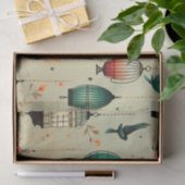 Retro Vogelkooien en Vliegvogels Decoupage Tissuepapier (Geschenk)