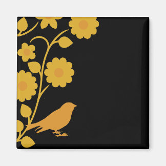 Retro vogelmagneet magneet