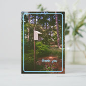 Retro Vogelvoeder Dank u kaart (Staand voorkant)