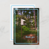 Retro Vogelvoeder Dank u kaart (Voorkant / Achterkant)