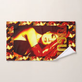 Retro Vogue Cover‑Style Illustratie Bad Handdoek (Handdoek)