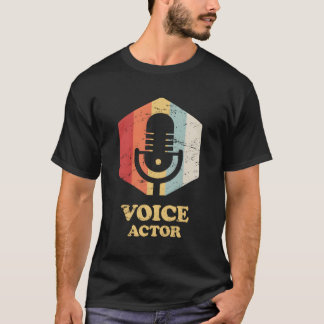 Retro Voiceover-artiest Voice Acting voor CH T-shirt