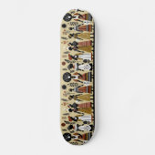 Retro volkskunst stammen maskeren Afrikaanse cult Persoonlijk Skateboard (Voorkant)