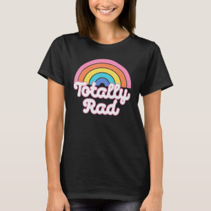 Retro volledig Rad Rainbow 80 S 90 S stijl T-shirt