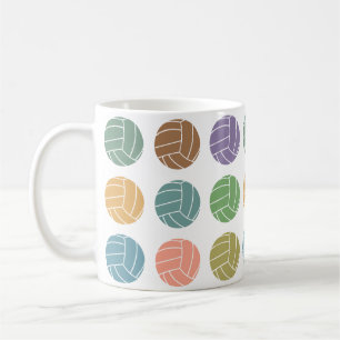Retro Volleybal Sport Atletische Speler Fan Cadeau Koffiemok