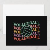 Retro Volleybal Sport Kaart (Voorkant / Achterkant)