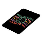 Retro Volleybal Sport Magneet (Linkerzijde)