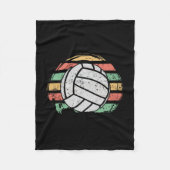 Retro  Volleyball Fleece Deken (Voorkant)