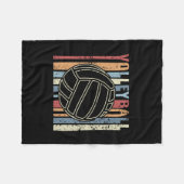 Retro Volleyball Fleece Deken (Voorkant (Horizontaal))