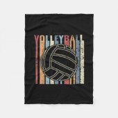 Retro  Volleyball Fleece Deken (Voorkant)
