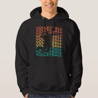 Retro  volleyball Gift for Volleyball Playe Hoodie