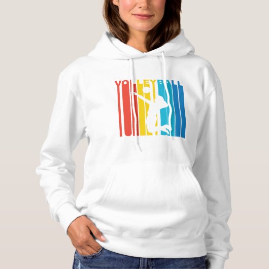 Retro Volleyball Hoodie (Voorkant)