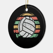 Retro  Volleyball Keramisch Ornament (Links)