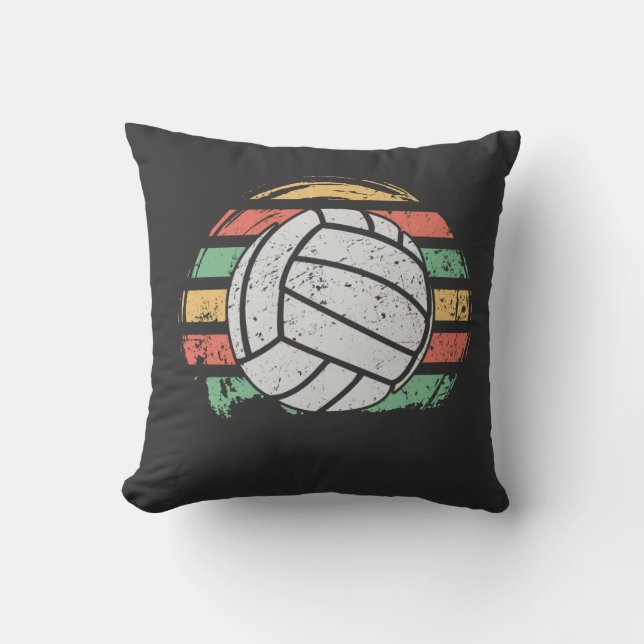 Retro  Volleyball Kussen (Voorkant)
