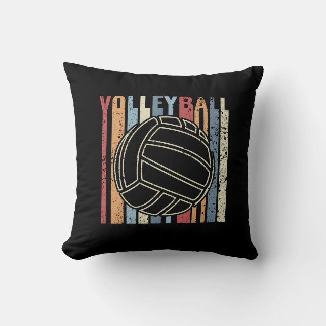 Retro  Volleyball Kussen (Voorkant)