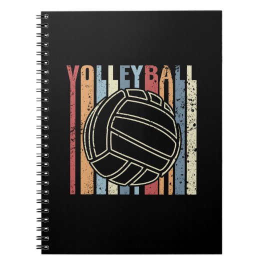 Retro Volleyball Notitieboek (Voorkant)