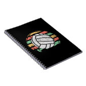 Retro  Volleyball Notitieboek (Rechterzijde)