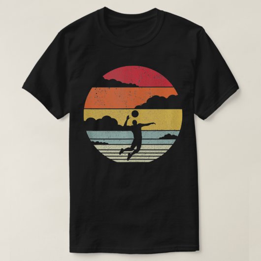 Retro Volleyball T-shirt (Design voorkant)