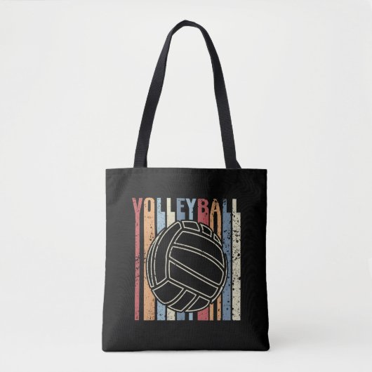 Retro  Volleyball Tote Bag (Voorkant)