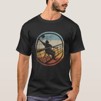 Retro  Volleyballer Design Stoel Volleybal T-shirt