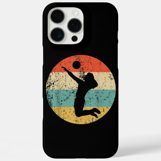  Retro Volleybalspeler Case-Mate iPhone Case (Achterkant)