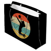 Retro Volleybalspeler Groot Cadeauzakje (Achterkant Gekanteld)