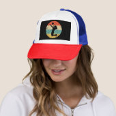 Retro Volleybalspeler Trucker Pet (In situ)