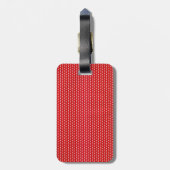 Retro Voman met een Teken Bagagelabel (Achterkant verticaal)