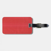 Retro Voman met een Teken Bagagelabel (Achterkant horizontaal)