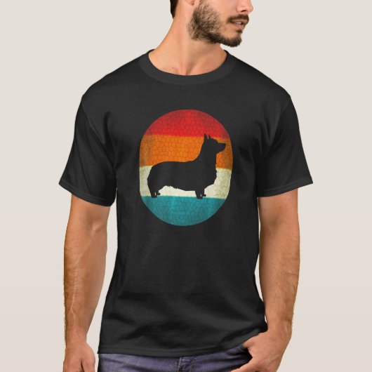 retro voor Corgi Corgi T-shirt (Voorkant)