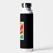 Retro voor handbalspeler waterfles (Links)