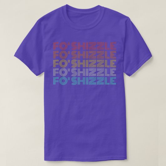Retro voor Shizzle T-shirt (Design voorkant)