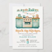  Retro Voorraad het Keuken Vrijgezellenfeest Kaart (Voorkant)