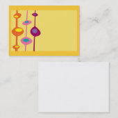 Retro vormen Citrus snoep kleuren Visitekaartje (Voorkant / Achterkant)